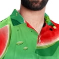 thumbnail image 5 of Watermelon Men's Short Sleeve Beach Shirts, Casual Printed Button Down Summer Shirts for Men and Women, 5 of 6