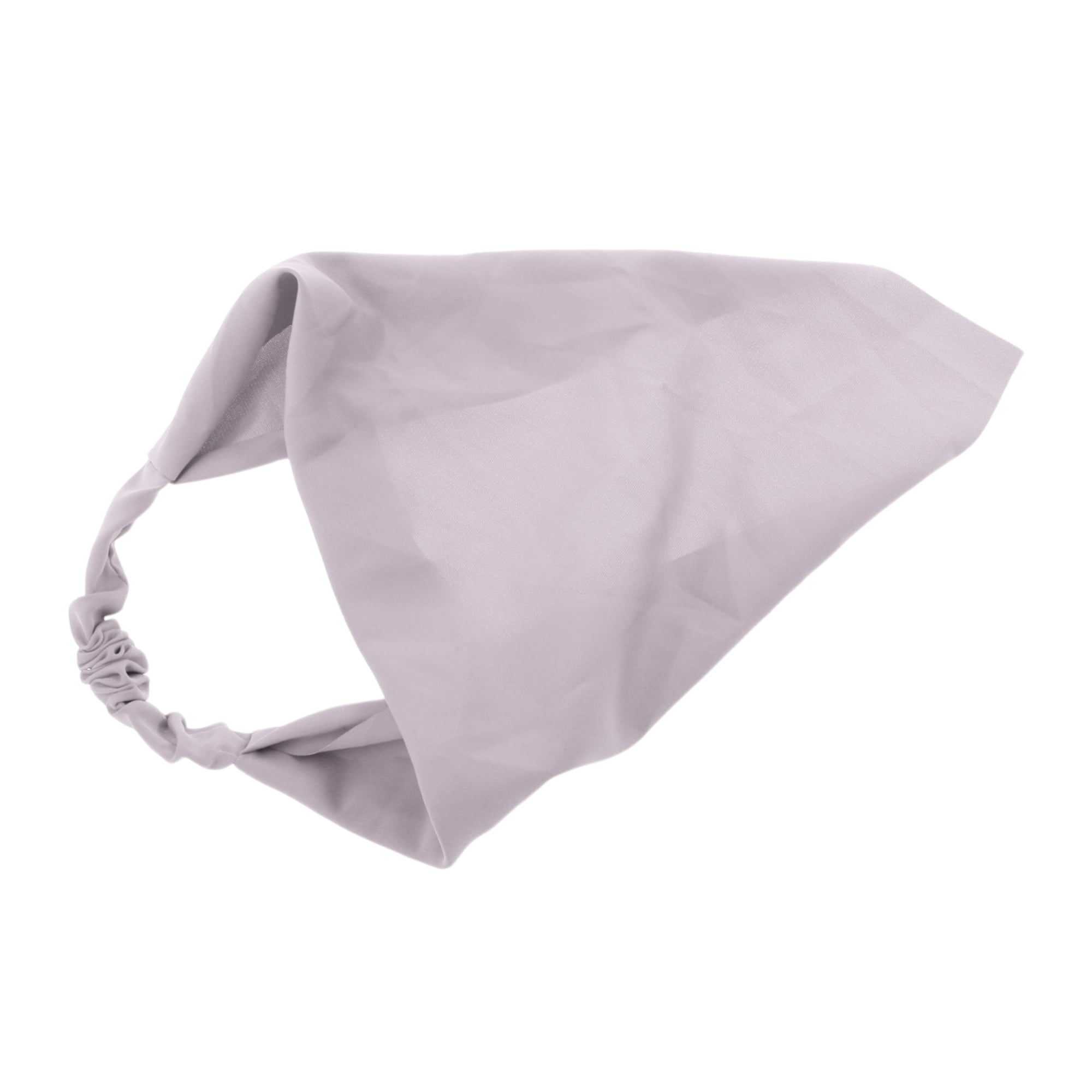 Unique Bargains 1pc Stylish and Versatile Solid Headwrap 9.25''x9.25'' Gray