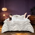 thumbnail image 3 of Homewish Modern Minimalist Art Duvet Cover Queen, Mid Century Aesthetic Queen Bedding, Gray Reversible 3pcs, 1 Duvet Cover and 2 Pillowcases, 3 of 6