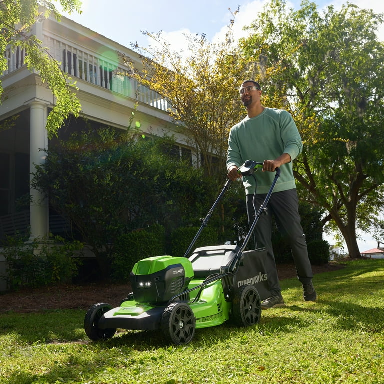 Greenworks 21 inch self propelled mower deals