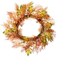 thumbnail image 3 of Northlight Berry, Caspia and Two-Toned Autumn Leaves Artificial Fall Harvest Wreath - 24", 3 of 10