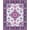 Blue Pink Ivory, Pattern 4, variant on ODIKA Medallion Oriental Vintage Floral With Maximalist Vine Border Stain Resistant Low Profile for Dorm Room, Small Living Apartment