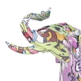 thumbnail image 5 of 17" x 12" Multi Colored Polystone Graffiti Elephant Sculpture, by DecMode, 5 of 9