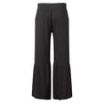 thumbnail image 4 of Pantalones acampanados de color liso con cintura elástica para hombre, primavera-verano - Pantalones informales de poliéster para vacaciones, 4 of 5