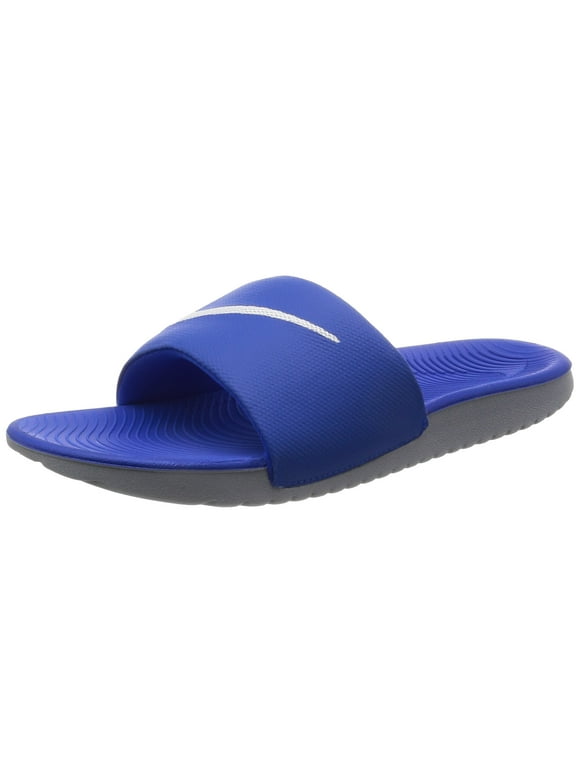 mens nike blue slides
