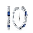 thumbnail image 3 of 925 Silver Women Hoop Earring Creative Sprkly Cubic Zircon Party Jewelry, 3 of 3