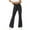 Black, variant on Womens Flare Leggings Drawstring Casual Color Slim Hips Loose Yoga Pants Wide Leg Sports Pants Black