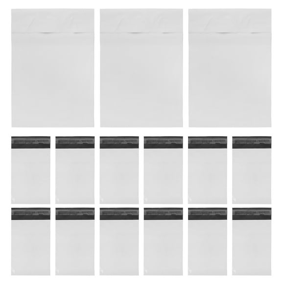 ULTNICE Self Sealing White Plastic Pouch for Sanitary Napkin Disposal with Large Capacity and Privacy Protection 100pcs