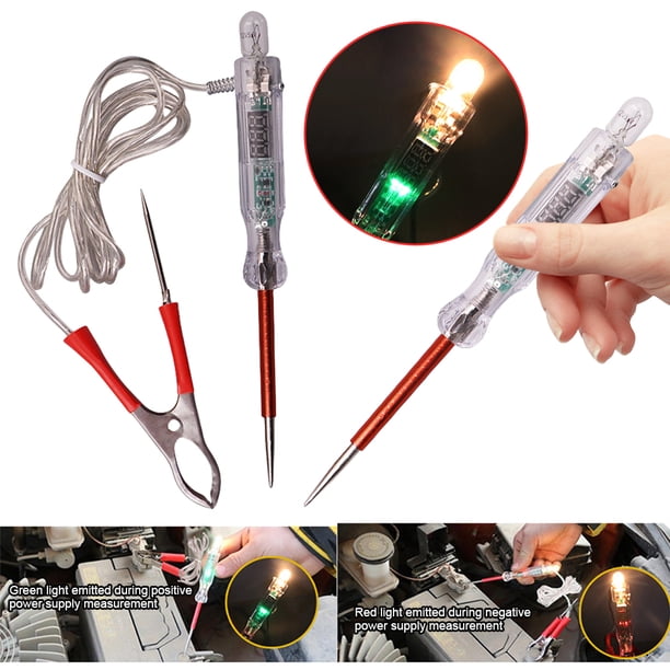 Probador Circuito Automotriz Herramienta Útil Reparación Automóviles Con LED Doble Color 6V/12V/24V
