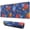 Pioneer Flower Floral, variant on Long Mouse Pads for Desk,Pioneer Flower Floral Print Pattern Desk Mats on Top Of Desks, Desk Mouse Pad Extra Large with 3mm Non-Slip Base and Stitched Edge for Gaming,Office,Work,Home 31.5"x11.8"