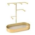 thumbnail image 3 of fastboy Jewelry Organizer Stand Tray Display Rack for Rings Gold PU Leather Pad, 3 of 9