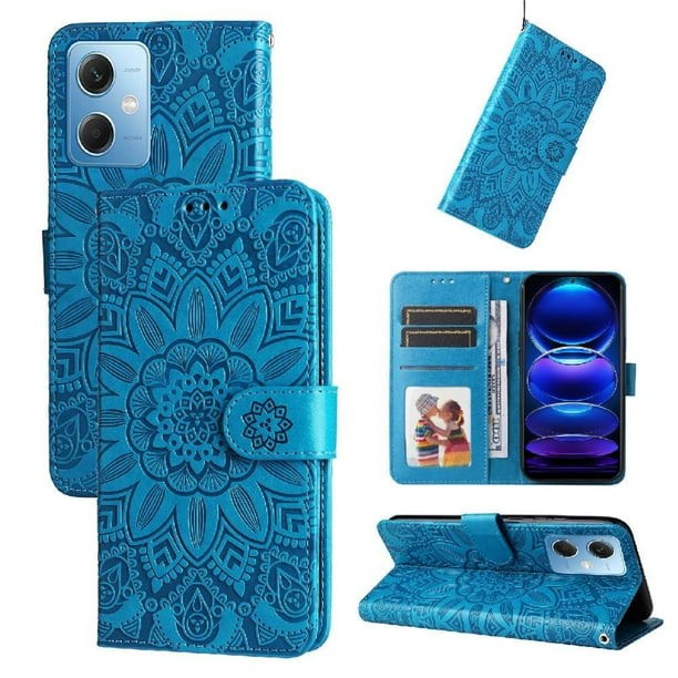 Funda tipo cartera GANGXUN para Xiaomi Redmi Note 12 5G , diseño girasol, cuero PU, soporte, cierre magnético, tarjetero