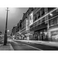 thumbnail image 2 of Frank, Assaf 32x25 White Modern Wood Framed Museum Art Print Titled - Black and white shot of London city street, 2 of 4