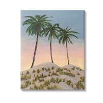 Stupell Industries Palm Trees on Hill Landscape Painting Gallery Wrapped Canvas Art Print Wall Art, 24 x 30