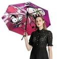 thumbnail image 2 of Invader Zim Cartoon Folding Umbrella Auto Umbrella Anti-UV Protection Lightweight Windproof Portable Rain Umbrellas, 2 of 7