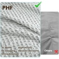 thumbnail image 5 of PHF Waffle Duvet Cover Set Queen Size, 3 Pieces Soft Breathable Bedding Comforter Cover for All Seasons, Waffle Textured Duvet Cover with 2 Pillow Shams Bedding Collection, 90"x90", Light Grey, 5 of 6
