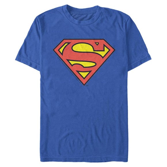 Camiseta DC Comics talla S con logo de Superman en azul real