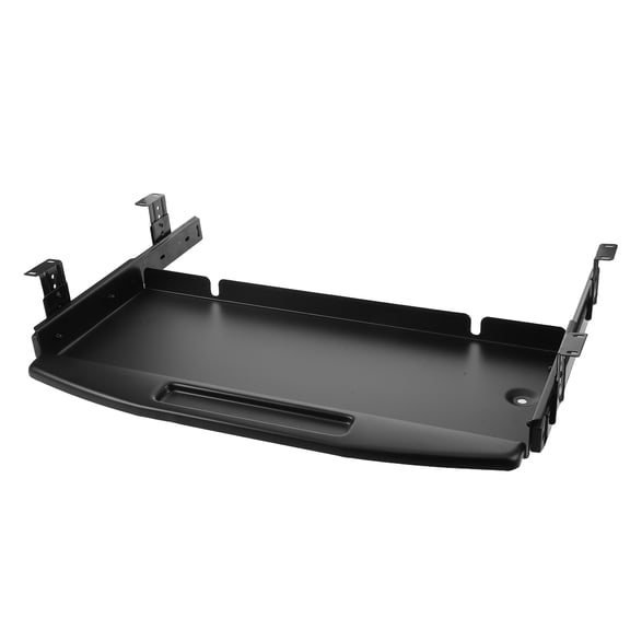 HEATSHAKING Black Under-Desk Keyboard Tray with Ergonomic Comfort and Smooth Sliding for Office