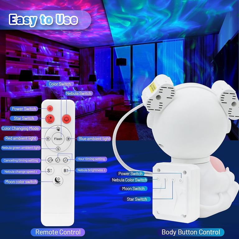 Betoverende Nachtlampje Galaxy Projector voor Slaapkamers | Creëer een