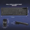 thumbnail image 3 of Wireless Keyboard and Mouse - Large Print Wireless Keyboard, KOPJIPPOM 2.4G Full Size Keyboard and Mouse Set with Big Letters and Backlight Key for Seniors, 3 of 7