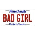 thumbnail image 2 of Smart Blonde LP-11014 6 x 12 in. Bad Girl Massachusetts Novelty Metal Vanity License Plate Tag, 2 of 5