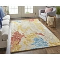 thumbnail image 2 of Feizy Everley Modern Abstract, Ivory/Yellow/Blue, 9' x 12' Area Rug Easy Care Stain Resistant Pet & Kid Friendly Casual Watercolor Floor Rug for Living room Bedroom, 2 of 8
