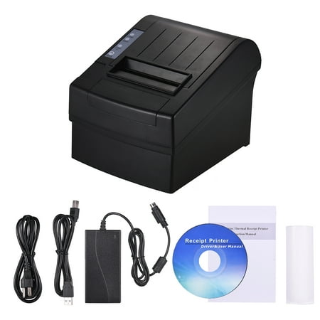 80mm Wireless Wifi Thermal Receipt Printer Compatible with ESC/POS Commands Bill Ticket High Speed Printing Auto Cutter USB Ethernet Port for iOS Android