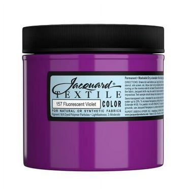 Jacquard Textile Color Fabric Paint 8Oz-Fluorescent Violet