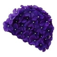 thumbnail image 3 of Uccdo Little Girls Retro Style Swimming Hats 3D Flower Petal Bathing Caps For Teenager Big Girls, 3 of 3