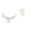 thumbnail image 1 of Escultura de ángel,Estatua de ángel para decoración del hogar,manualidades,color blanco,Escultura de ángel Figura de resina Regalos decorativos,Adhesivo de pared,Pegatinas de pared de vides, 1 of 8