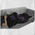 thumbnail image 5 of Happy New Year Soft Flannel Fleece Blanket, Typography Celebration Christmas Holiday Season Partying Greeting, Cozy Plush for Indoor and Outdoor Use, 50" x 60", Fuchsia Charcoal Grey, by Ambesonne, 5 of 5