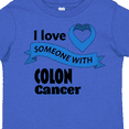 thumbnail image 4 of Inktastic I Love Someone with Colon Cancer blue heart ribbon Boys or Girls Toddler T-Shirt, 4 of 5