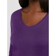 thumbnail image 6 of Hanes Originals Women’s Lightweight V-Neck Cotton Tee with Long Sleeves, Sizes XS-XXL, 6 of 8