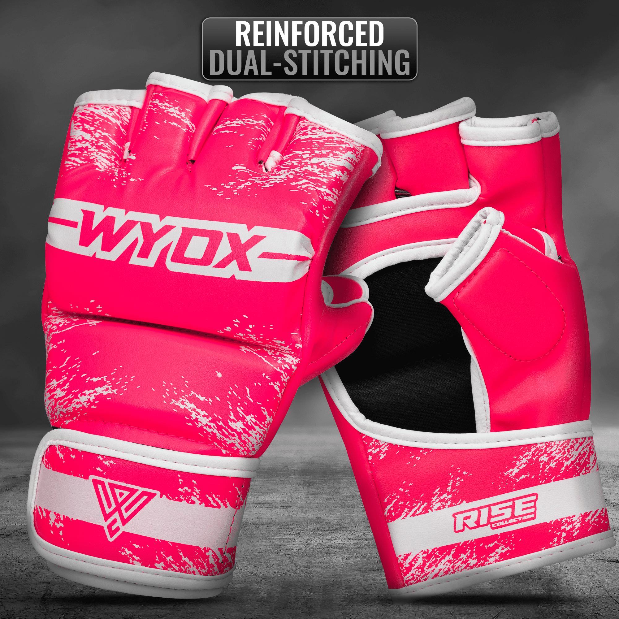 WYOX MMA Gloves for Men Adults, Training & Sparring Gloves with Wrist Support, Padded Knuckle Protection for Boxing, Kickboxing & Martial Arts