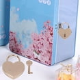 thumbnail image 3 of 1 Set Heart-Shaped Lock With Key Vintage  For Luggage Diary Book Jewelry Box 45x59mm, 3 of 8