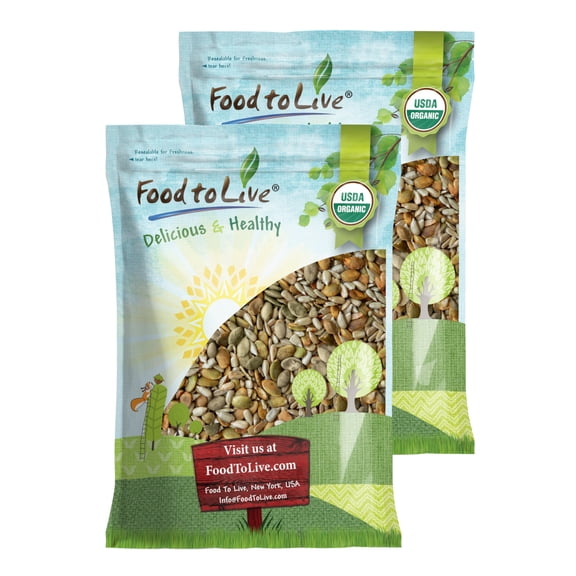 Organic Dry Roasted Sunflower and Pumpkin Seed Mix, 16 Pounds – Oven Roasted, No Oil added, Healthy, Natural Snack, Rich in Protein, Perfect for Baking and Salads, Vegan, Kosher, Bulk