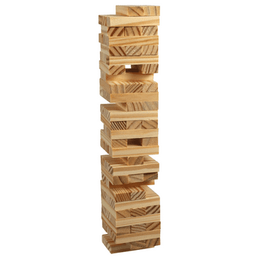 Mini Tumbling Tower Games, 72-pc. Set; 2"X2"X8"