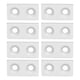 thumbnail image 3 of 10 piezas de tapa de extremo de aleación de aluminio con orificios dobles para máquinas CNC de marco de perfiles Plata, 3 of 10