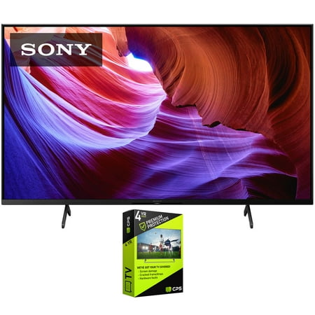 Sony KD50X85K 50 inch X85K 4K HDR LED TV with smart Google TV 2022 Model Bundle with Premium 4 YR CPS Enhanced Protection Pack