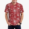 thumbnail image 2 of Balery Ho Funny Christmas Printed Men’s Short Sleeve Polo Shirt, Midweight Men's Shirt,Golf Polo shirts -4X-Large, 2 of 8