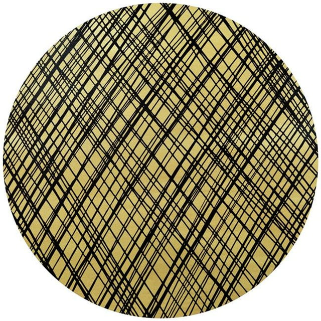 Empire Art Direct GCGR-EAD8007-32 32 Po. Art Mural Circulaire Abstrait Or