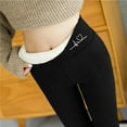 thumbnail image 4 of Womens Winter Casual Solid Warm Leggings Elastic High Waist Thermal Capris Workout Trousers Thermal Pants Short Pants Women Casual Casual Womens Pants with Pockets Cropped Pants Women Casual Women's, 4 of 6