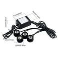 thumbnail image 1 of Clearance Signal Lamp, Akozon 12V 6W 4in1 Round LED Eagle Eye Emergency Strobe Lamp  DRL Remote Control Daytime Running Light, 1 of 8