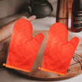 thumbnail image 4 of 1 par de manoplas de horno con revestimiento de silicona, agarre texturizado antideslizante, manoplas de cocina resistentes al calor para barbacoa, cocinar y hornear, 4 of 5