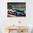 thumbnail image 2 of JEUXUS Car Poster Decor Black and White Wall Art Framed Car Art for Men Boys Bedroom Décor Sports Posters Landscape Office Room Decor Gift for Teen Boys 20x16 inch, 2 of 4