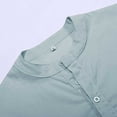 thumbnail image 7 of FUNDUFI Mens Linen Shirts Long Sleeve Casual Solid Color Oversized Cotton Linen Shirts For Men Soft Loose Fit Summer Shirt Tops Leisure Men's Dailywear, 7 of 7