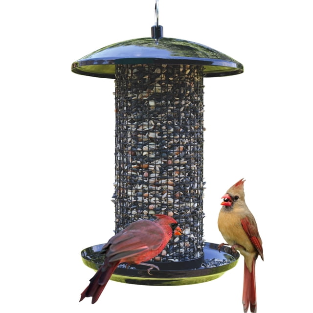 Comedero para pájaros Nature's Way Midnight, malla metálica, 2.75 cuartos