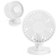 thumbnail image 4 of G Ventilador USB duradero 3 velocidades, ventilador de escritorio, recargable para la sala de estar de la oficina en casa (blanco) Feliz Sencillez, 4 of 5
