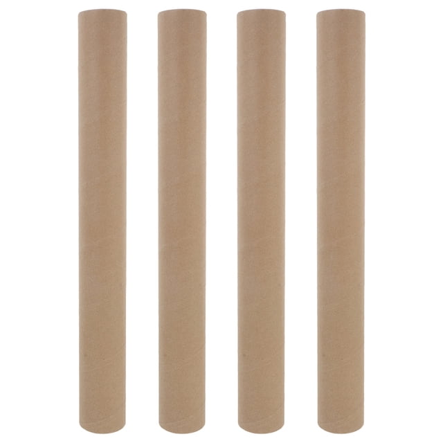 Miangastore 4 Pcs Tube d'Expédition en Carton Tubes d'Envoi Robustes avec Capuchons Ronds Réutilisables Porte-Documents Support d'Oeuvres Longs Tubes d'Expédition