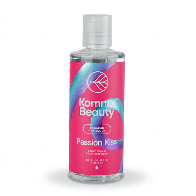 Komma Beauty Sílica Capilar Passion Kiss 120ml Sérum Antifrizz Brillo Intenso Termoprotector Sin Aceites Minerales